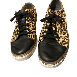 Cole Haan Leopard Print Sneakers with Black Accents